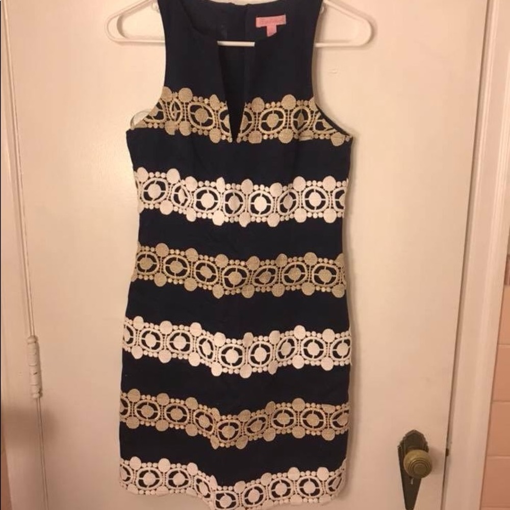 Lilly Pulitzer Augusta Navy Shift